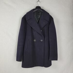 US Navy Mens Pea Coat 40R Blue Double Breasted Vented Vietnam Heavy Military